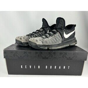 Nike KD 9 Oreo Black White Kevin Durant Zoom Air Basketball Sneakers Shoes Sz 10